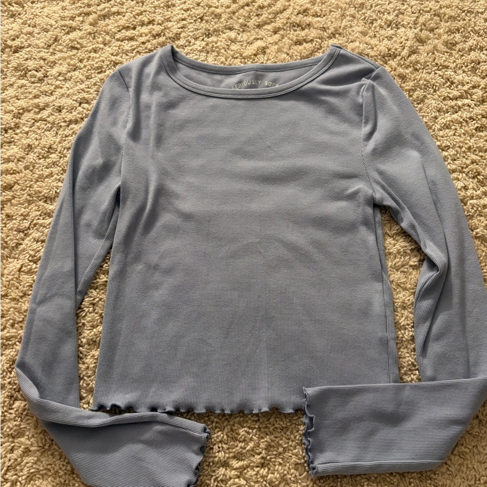 Aeropostale Seriously Soft Blue Tee